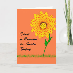 Cartão de Nota Encontre um Motivo para Sorrir Hoje