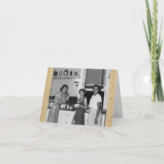 Cartão de Nota "Entre Amigos" com Estilo Retroativ