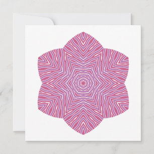 Cartão de Nota Floral em Florada Vermelho e Violet