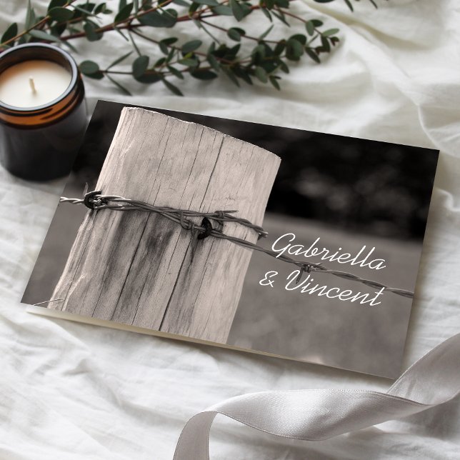 Cartão de Nota Forfetária De Casamento De País Pos (Criador carregado)