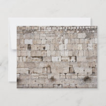Cartão de Nota Fotográfica em Jerusalém Ocidental