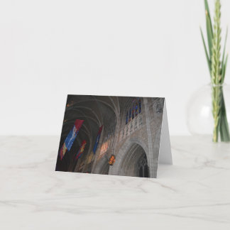 Cartão de nota gótico do renascimento