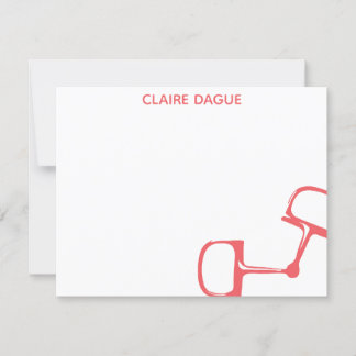 Cartão de nota grande do cavalo do bocado de