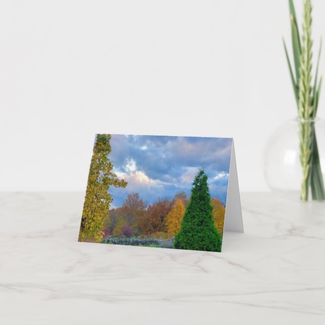 Cartão de Nota Grande do Sonho de Vista de Jardim (Frente)