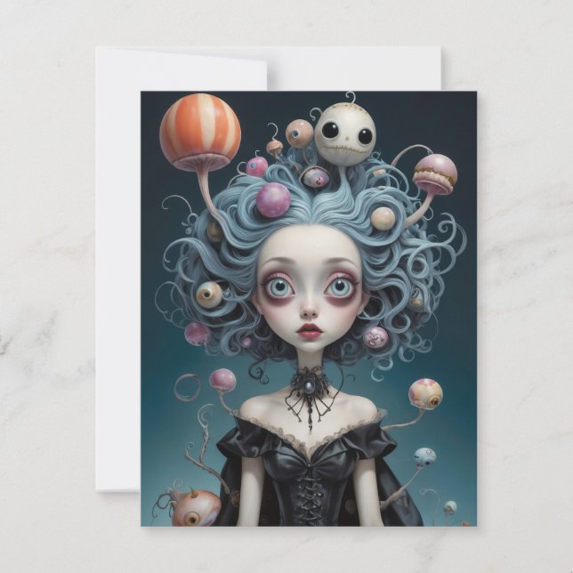 Cartão de Nota Halloween (Frente)