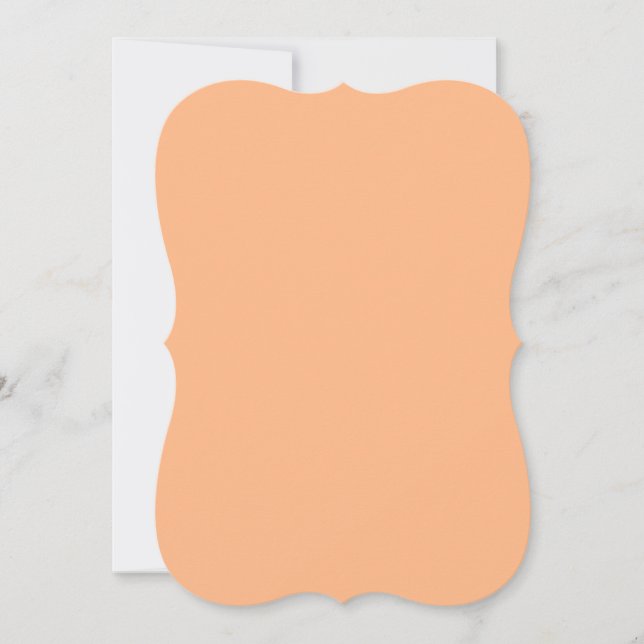 Cartão de Nota Laranja Pastel (Frente)