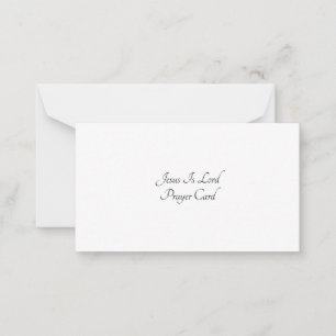 Cartão de nota liso da oração