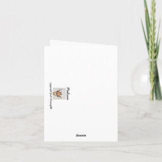 Cartão de nota Malcom com interior do vazio para m