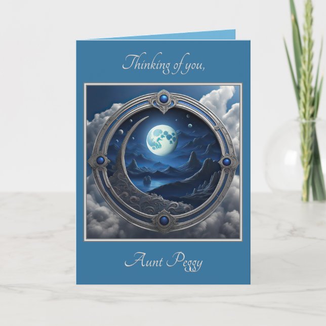 Cartão De Nota Man In The Moon (Set 2402-28A #4) (Frente)