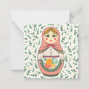 Cartão de Nota Matreshka