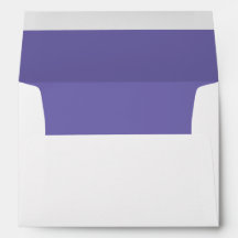 Cartão de Nota Mínimo de Monograma Purple Periwink