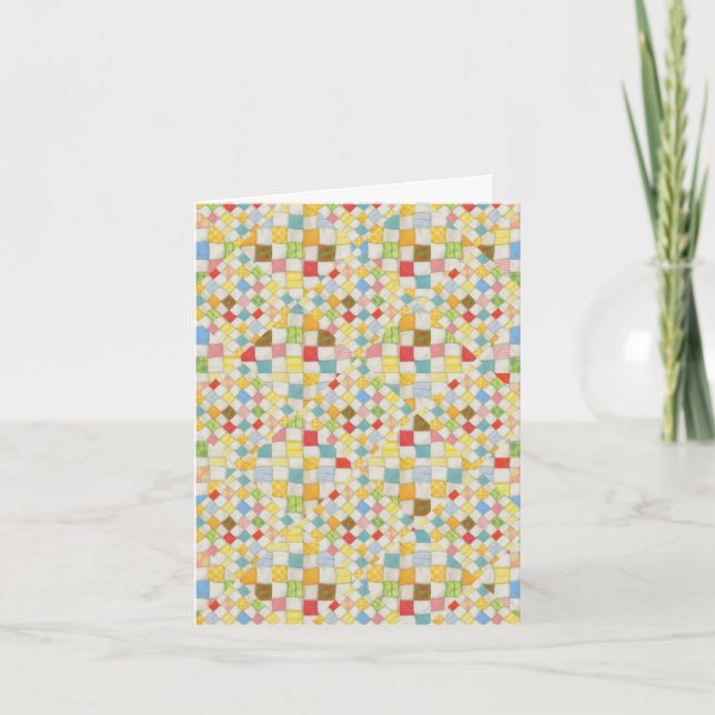 Cartão de Nota MOSAIC QUILT (Frente)