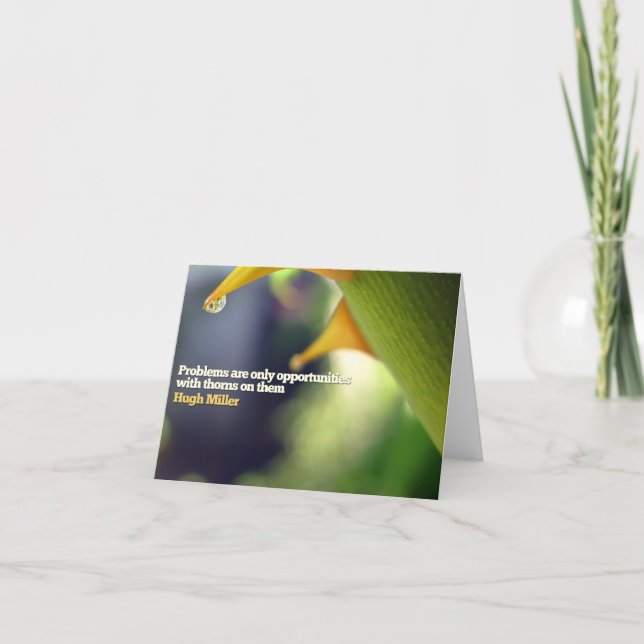 Cartão de Nota Motivativo de Oportunidades (Frente)