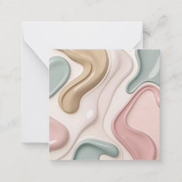 Cartão de nota multiuso em gráfico elegante