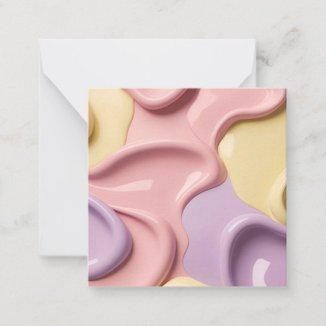 Cartão de nota multiuso em gráfico elegante (Frente)