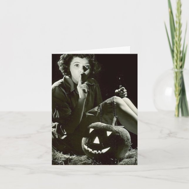 Cartão de Nota "Não Contar uma Alma" do Estilo Vin (Frente)