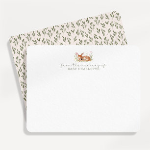 Cartão de nota neutro de gênero para os viveiros f