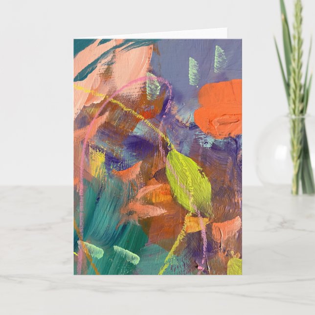 Cartão de Nota no Design de Jardim Selvagem (Frente)