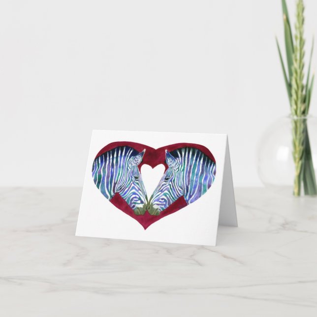 Cartão de Nota "O Amor não é Preto e Branco" (Frente)