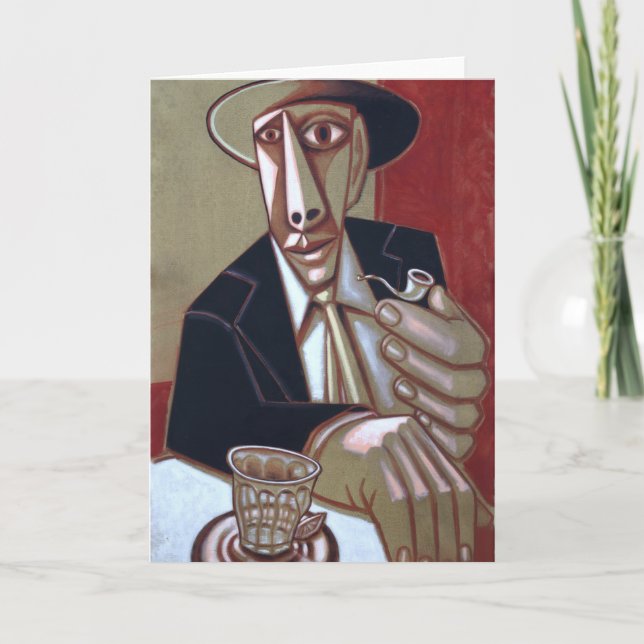 Cartão de Nota "O Fumador de Pipe" do Tom X (Frente)