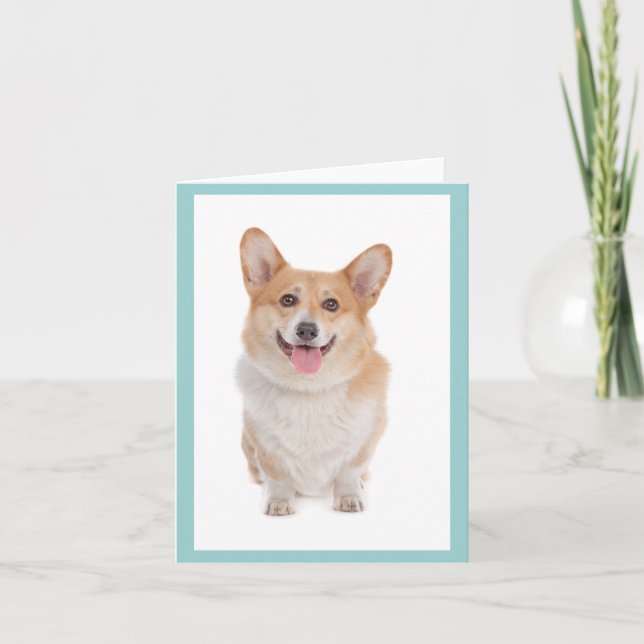 Cartão De Nota Para Cachorro De Corgi (Pembroke We (Frente)