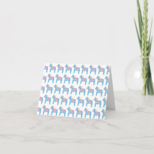 Cartão de Nota para Cavalo de Pastel