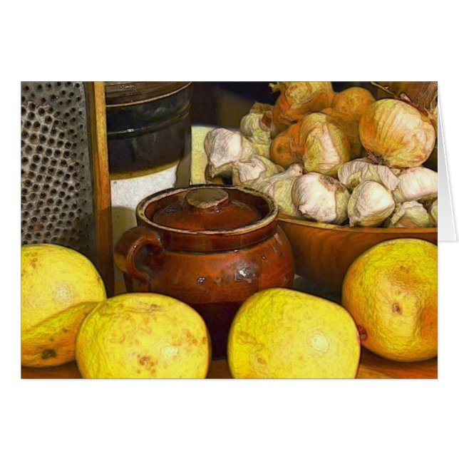 Cartão de Nota para Cozinha do País Bonito (Frente Horizontal)