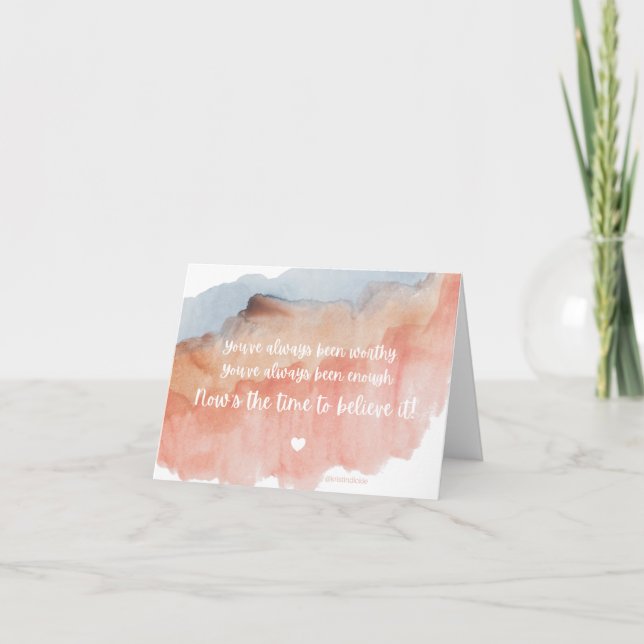 Cartão de nota para empoderar mulheres (Frente)