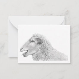 Cartão de Nota para Lamas Cujas Cordas