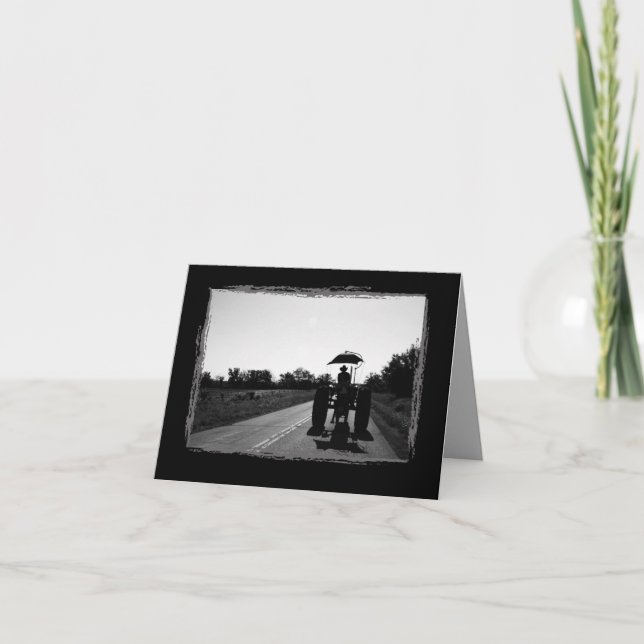 Cartão de Nota para Memórias do Trator (Frente)