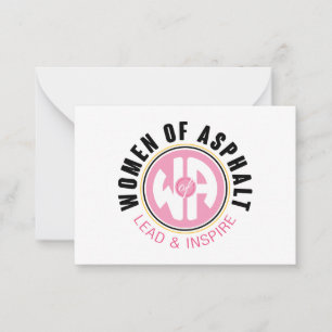 Cartão de Nota para Mulheres de Asfalto