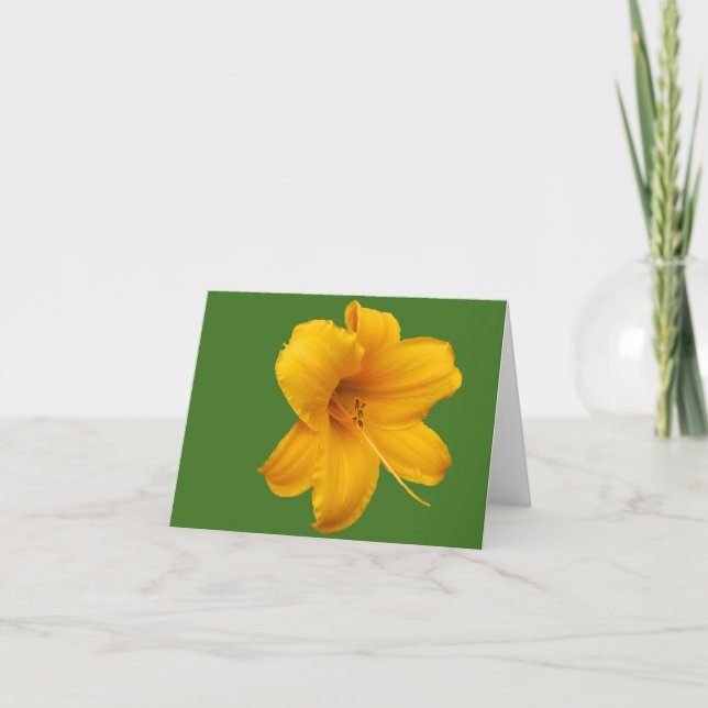 Cartão de Nota para o Dia Lily (Frente)