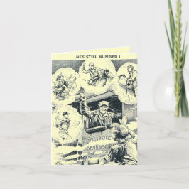 Cartão de Nota para o Engenheiro do comboio americ