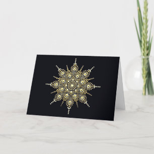 Cartão de Nota para o Vazio Elegante Dourado e Pre