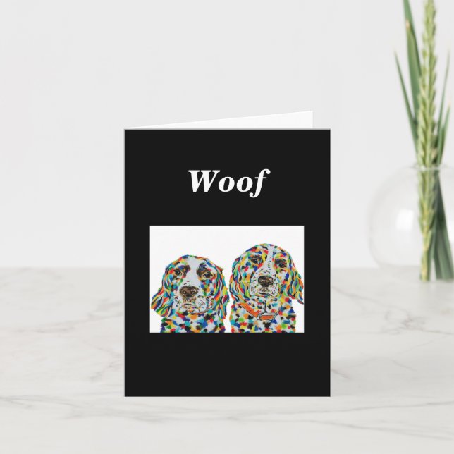 Cartão de Nota para o Vazio Springer Spaniel (Frente)