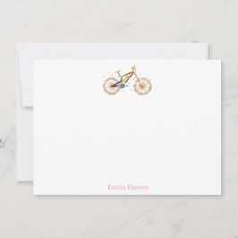 Cartão de Nota Personalizada Mariah Bike