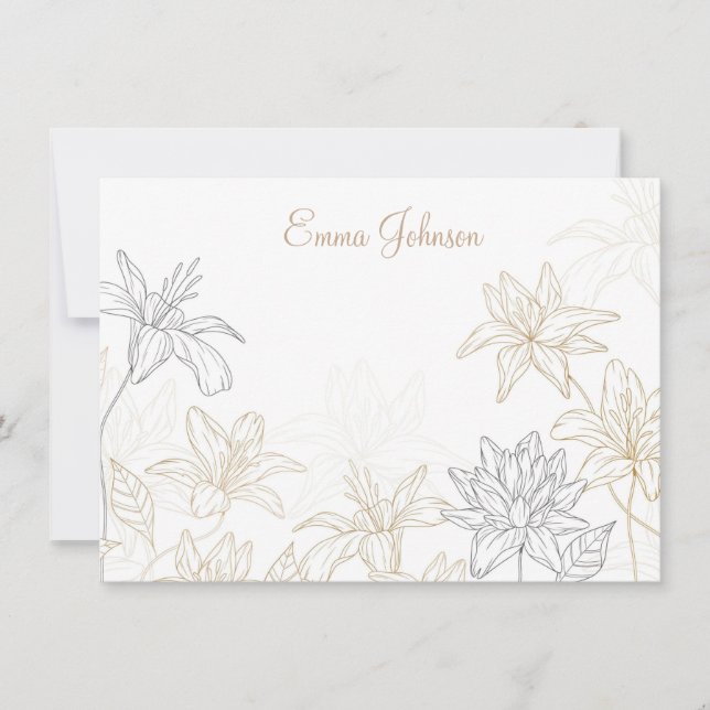 Cartão de Nota Personalizado (Frente)