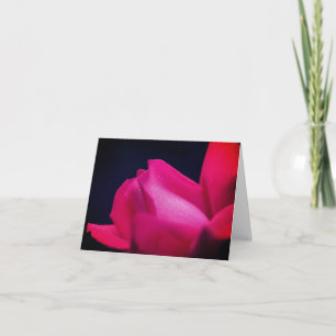 Cartão de Nota Personalizável de Flor Red Rosebud