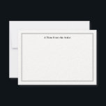 Cartão de Nota Personalizável do Prata Obrigado<br><div class="desc">Este é um cartão de nota de agradecimento personalizável para que os artistas incluam uma nota manuscrita aos seus clientes quando comprarem um pedaço do seu trabalho. Adicione o nome do artista à parte traseira da placa e personalize qualquer campo de texto. Este cartões de agradecimentos artístico foi projetado para...</div>