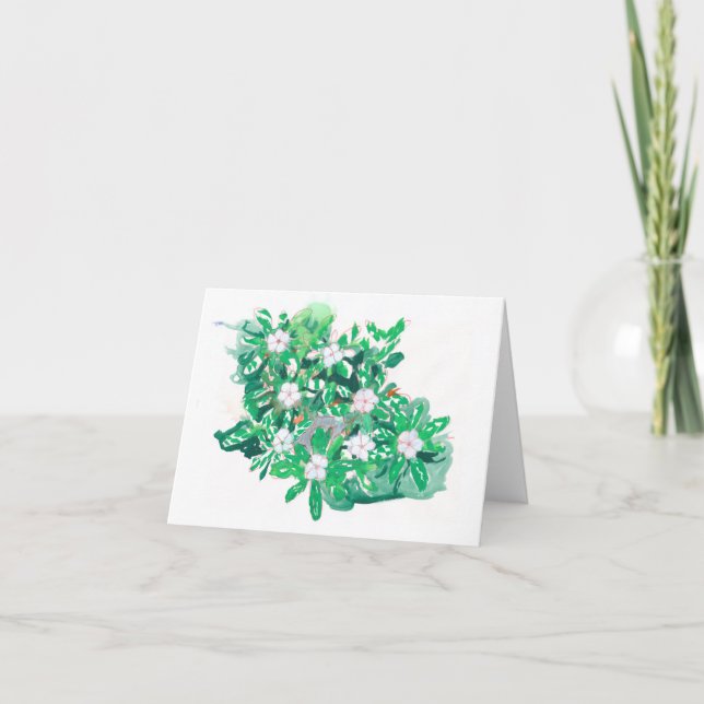 Cartão de nota: "Pervinca " (Frente)