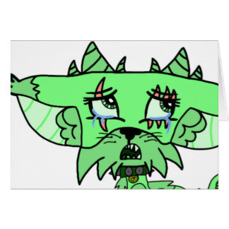 Cartão de nota prudente do caráter - vazio