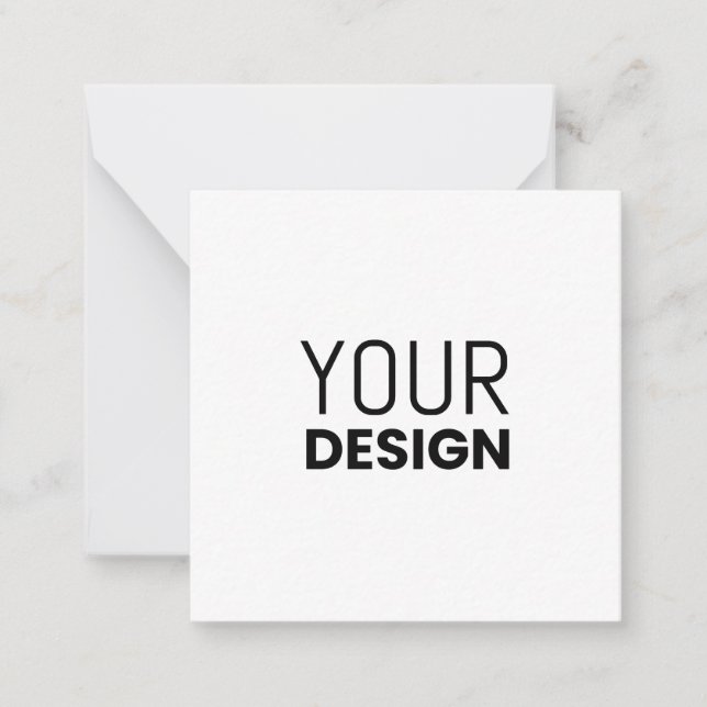 Cartão de Nota Quadrado (Frente)