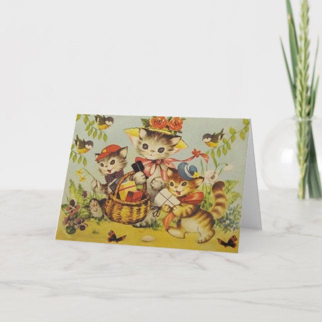 Cartão de nota retro da excursão da família de (Frente)