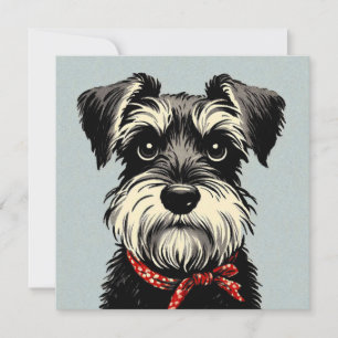 Cartão de Nota Schnauzer