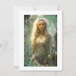 Cartão de Nota Simples Fair Maiden