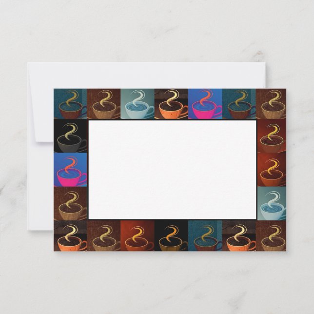 Cartão de Nota Simples para Café (Frente)