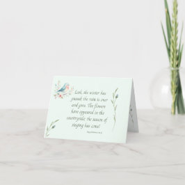 Cartão de Nota Solomon para Aves e Flores