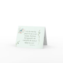 Cartão de Nota Solomon para Aves e Flores