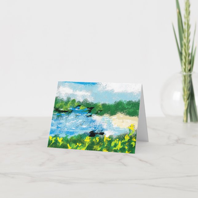 Cartão de nota: Sussurros no interior (Frente)