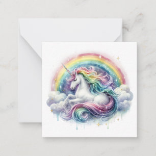 Cartão de Nota Unicorn